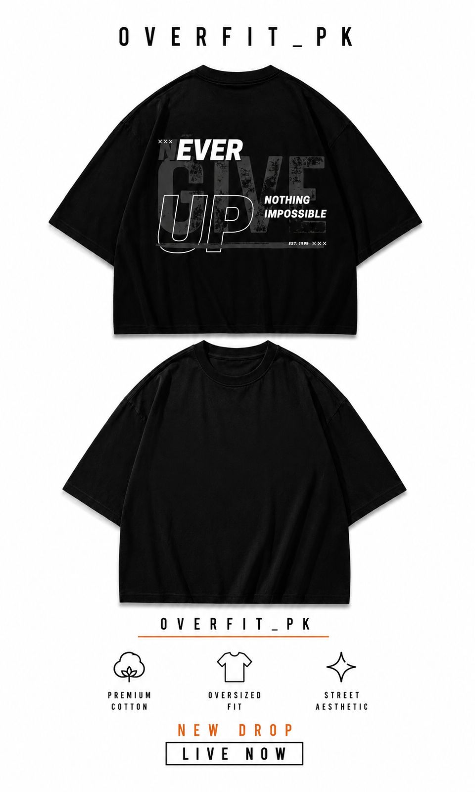DROP SHOULDER TEES